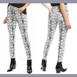NWT FRAME [ 27 ] Ali Ultra‎ High Rise Python Cigarette Skinny Jeans